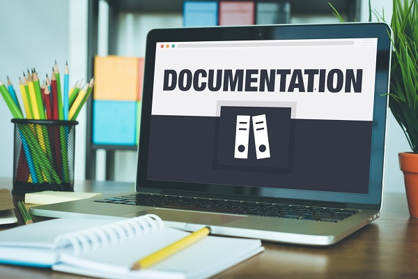 Illustration of Organized Business Documentation
