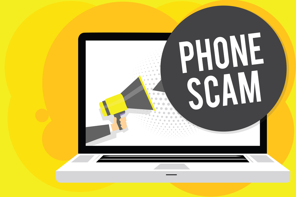 Phone scam alert illustration