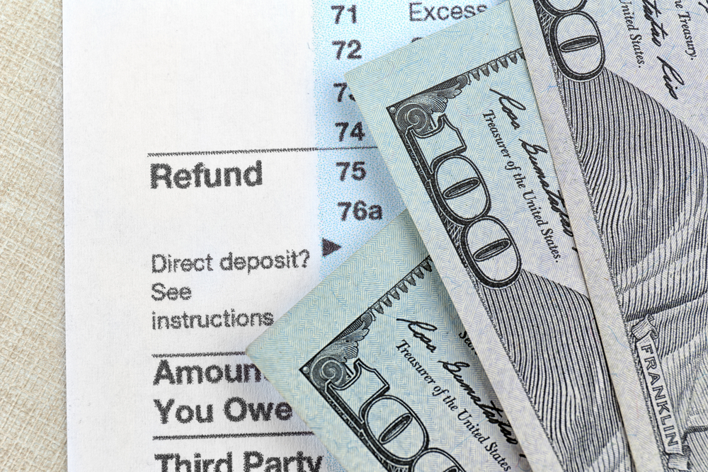 Tax refund turned into a bill